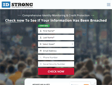 Tablet Screenshot of idstrong.com